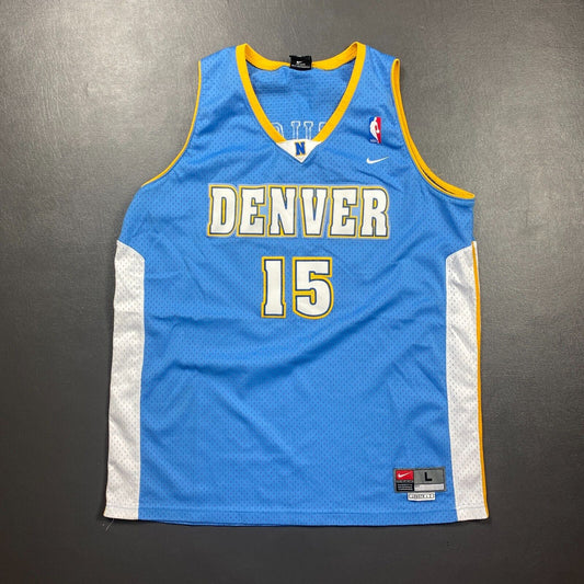 100% Authentic Carmelo Anthony Vintage Nike Denver Nuggets Jersey Size L 44 Mens