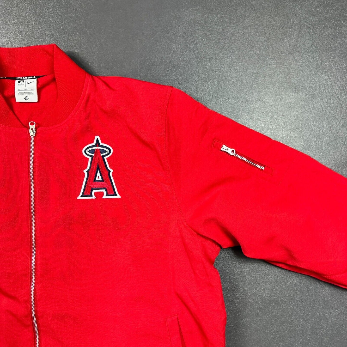 100% Authentic Nike Anaheim Los Angeles Angels Jacket Size 3XL Mens