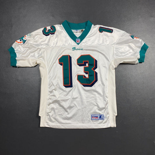 100% Authentic Dan Marino Vintage Starter Miami Dolphins Jersey Size 48 XL Mens