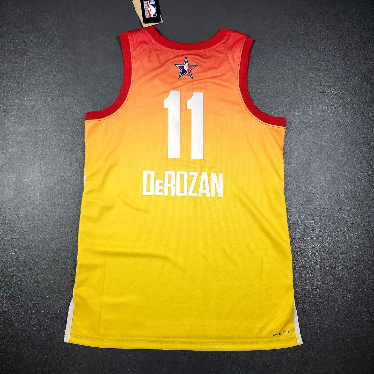 100% Authentic Demar DeRozan Nike 2023 All Star Game Jersey Size 44 M Mens