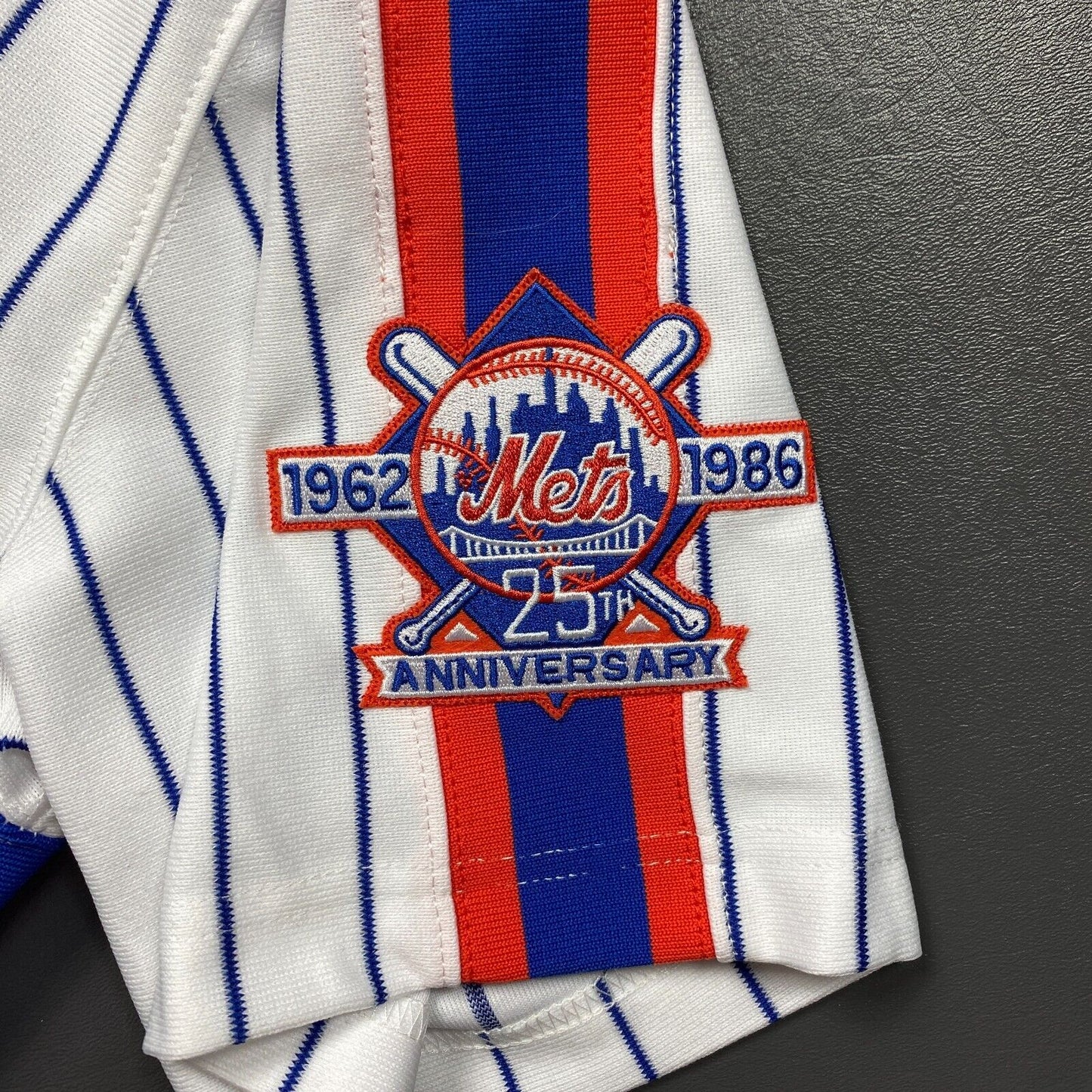 100% Authentic Darryl Strawberry Mitchell & Ness 1986 NY Mets Jersey Size 44 L