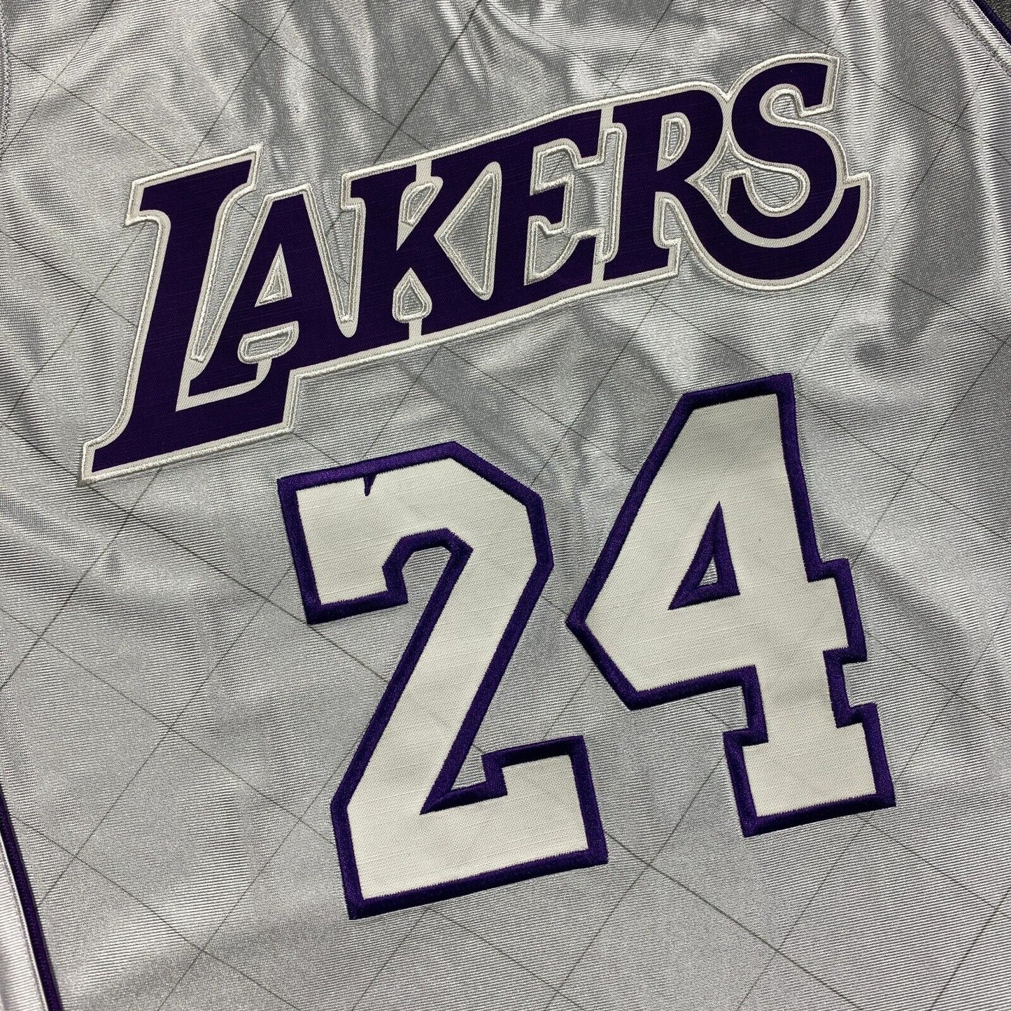 100% Authentic Kobe Bryant Mitchell Ness NBA 75th Platinum Lakers Jersey Size 40