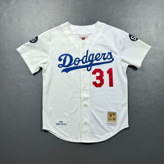 100% Authentic Mike Piazza Mitchell & Ness 1993 LA Dodgers Jersey Size 44 L