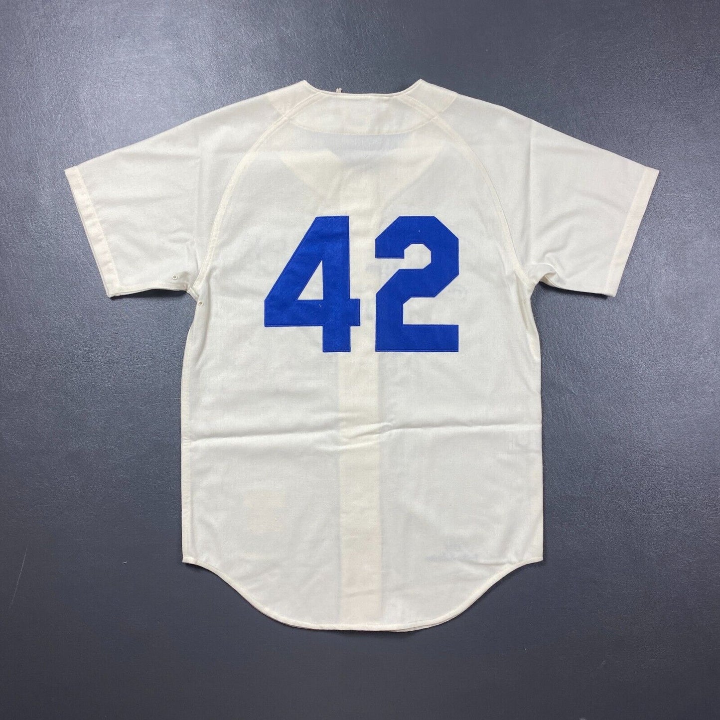 100% Authentic Jackie Robinson Mitchell Ness 1955 Dodgers Jersey Size 40 M Men