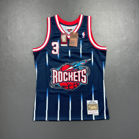 100% Authentic Steve Francis Mitchell Ness 99 00 Houston Rockets Jersey M 40