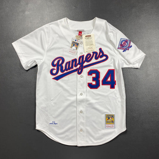 100% Authentic Ryan Nolan Mitchell & Ness 1993 Texas Rangers Jersey Size 44 L