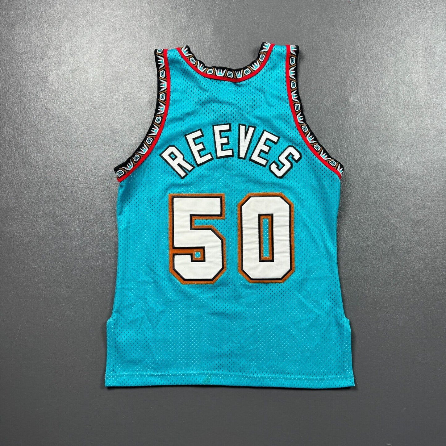 100% Authentic Bryant Reeves Vintage Champion Vancouver Grizzlies Jersey 40 M