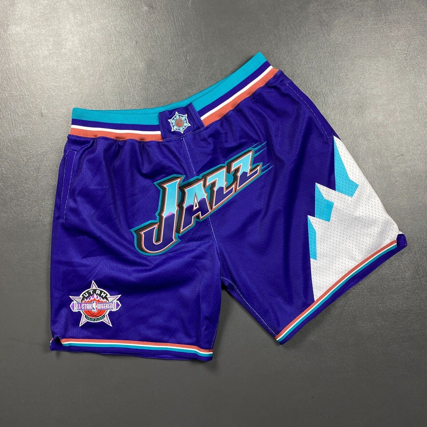 100% Authentic Just Don x Mitchell & Ness 96 97 Utah Jazz Shorts Size 2XL Mens