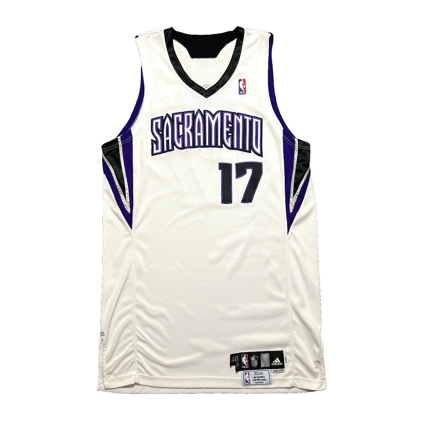 100% Authentic Will Solomon 08 09 Kings Game Worn Used Jersey MeiGray Group LOA