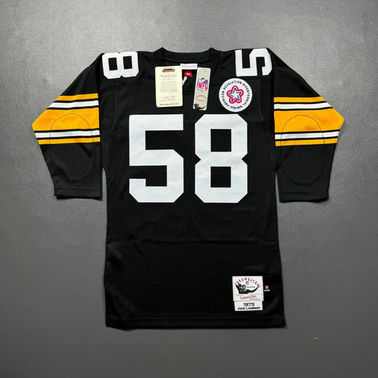100% Authentic Jack Lambert Mitchell & Ness 1975 Steelers Jersey Size 36 S Mens