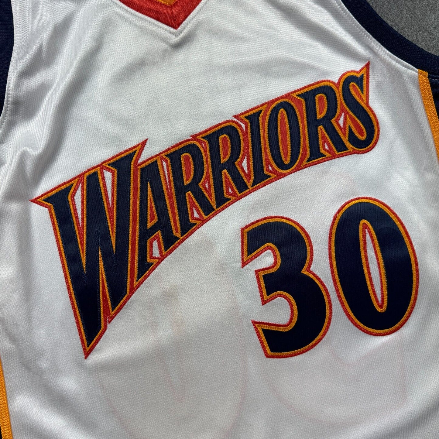 100% Authentic Stephen Curry Mitchell & Ness 09 10 Warriors Jersey Size 40 M Men