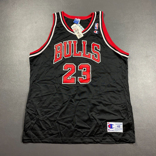 100% Authentic Michael Jordan Vintage Champion Chicago Bulls Jersey Size 48 Mens