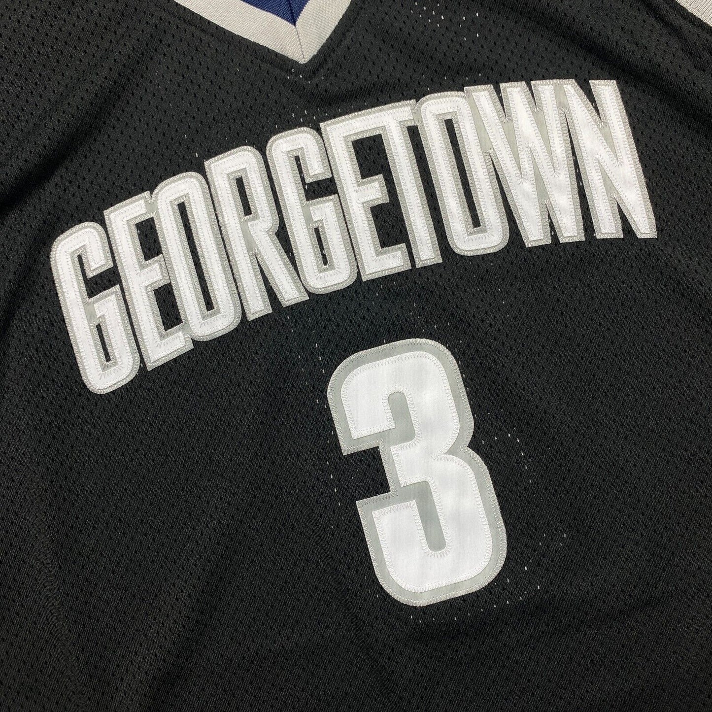 100% Authentic Allen Iverson Mitchell Ness 95 96 Georgetown Hoyas Jersey 52 2XL