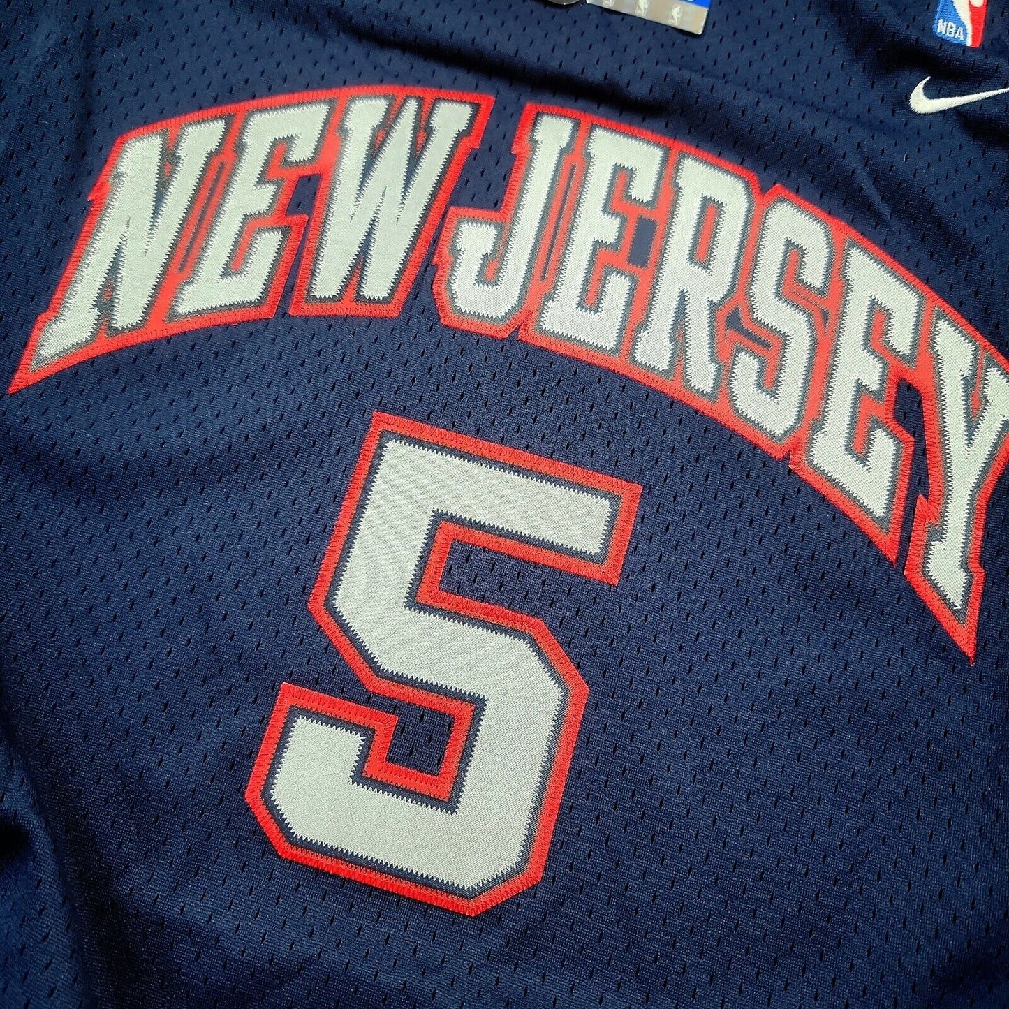 100% Authentic Jason Kidd Vintage Nike New Jersey Nets Jersey Size 2XL 52 Mens