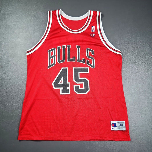 100% Authentic Michael Jordan Vintage Champion 94 95 Bulls Jersey Size 48 L XL