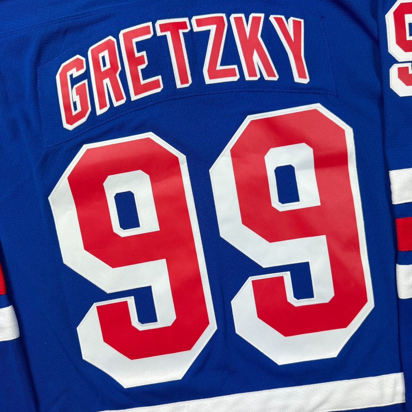 100% Authentic Wayne Gretzky Mitchell Ness New York Rangers Jersey Size L 44 Men