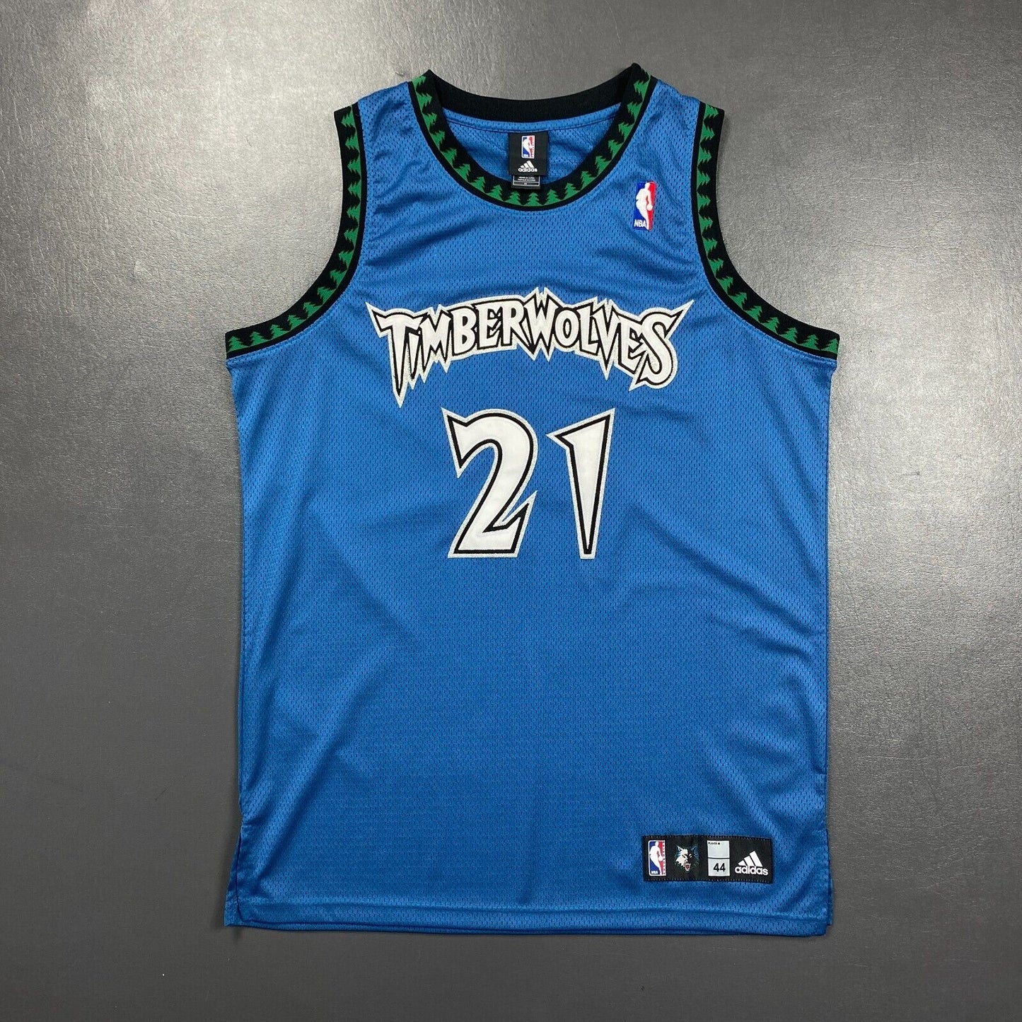 100% Authentic Kevin Garnett Vintage Adidas Timberwolves Jersey Size 44 L XL Men