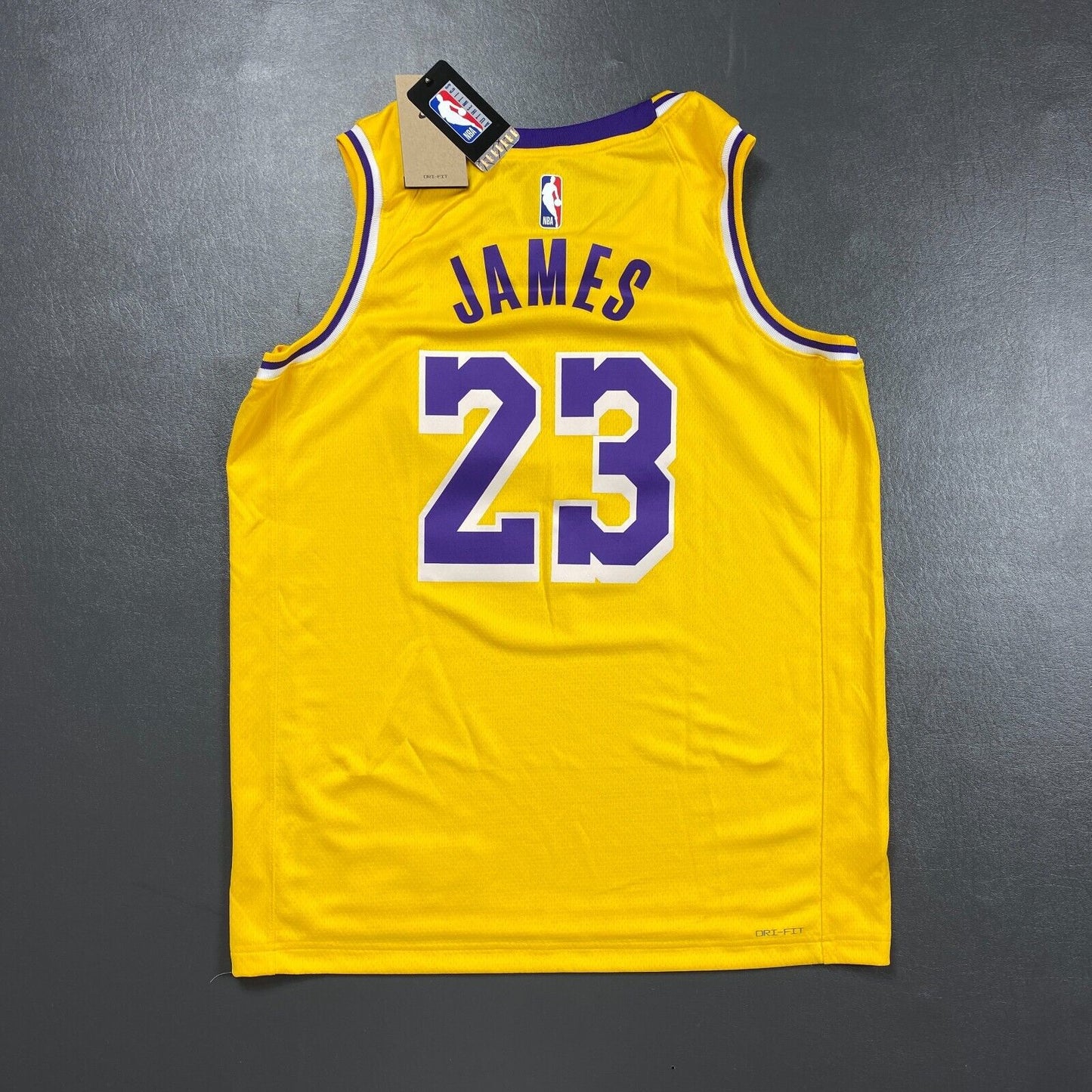 100% Authentic Lebron James Nike Los Angeles Lakers Icon Jersey Size 48 L Mens