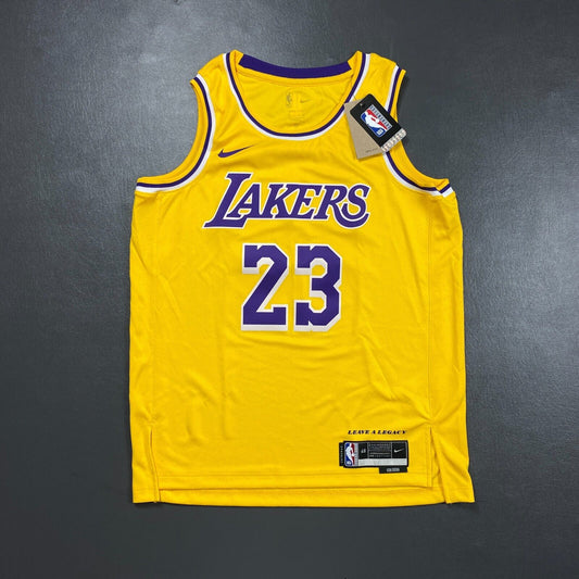 100% Authentic Lebron James Nike Los Angeles Lakers Icon Jersey Size 48 L Mens
