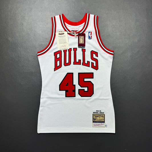 100% Authentic Michael Jordan Mitchell Ness 94 95 #45 Bulls Jersey Size 36 S Men