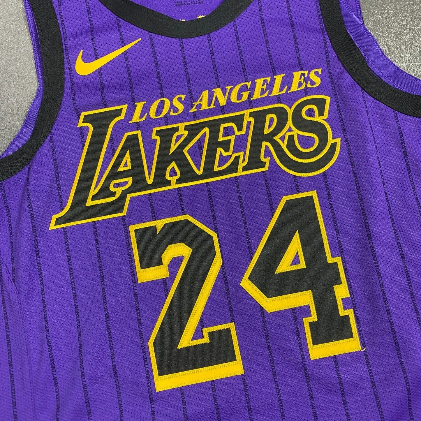 100% Authentic Kobe Bryant Nike Los Angeles Lore City Lakers Jersey 44 M Mens
