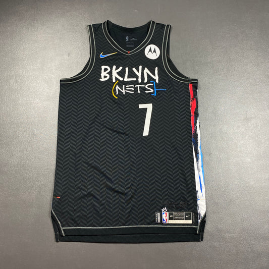 100% Authentic Kevin Durant 2021 Nets City Team Issued Pro Cut Jersey 48+4
