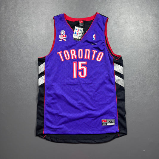 100% Authentic Vince Carter Vintage Nike Raptors Jersey Size XL 48 Mens