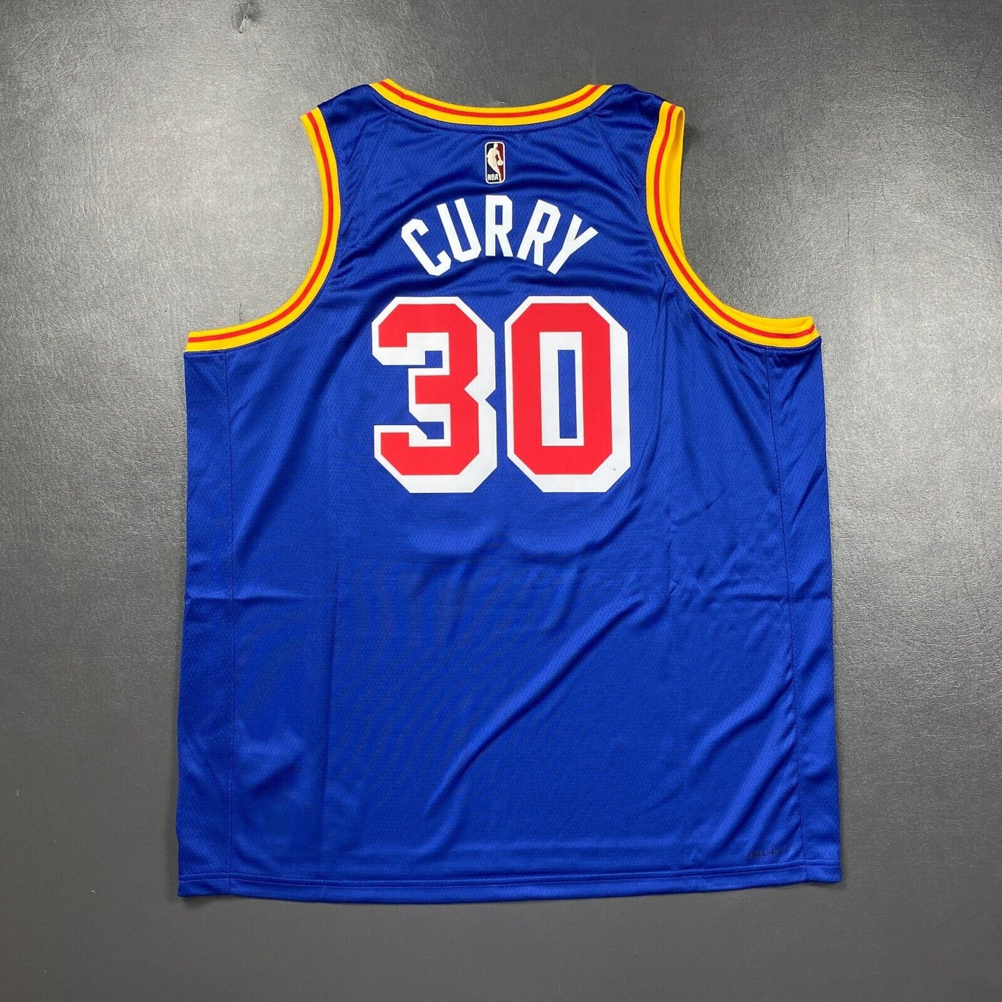 100% Authentic Stephen Curry Warriors Classic Swingman Jersey Size 56 2XL Mens