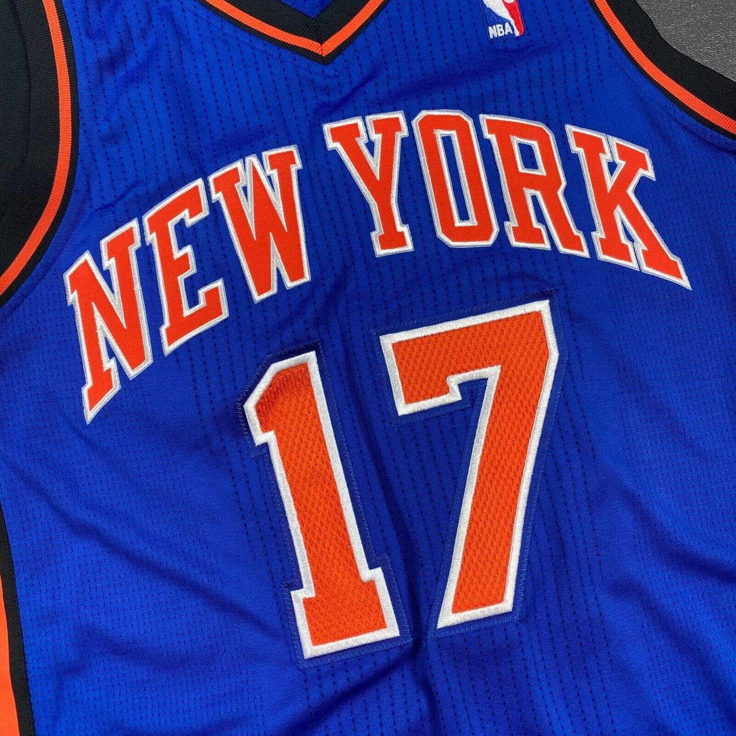 100% Authentic Jeremy Lin 2011 New York Knicks Pro Cut Jersey Size L+2" Mens