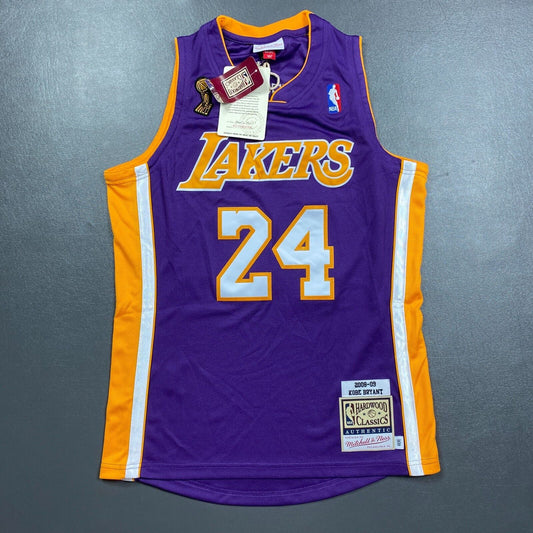 100% Authentic Kobe Bryant Mitchell Ness 08 2009 Finals Lakers Jersey Size 40 M