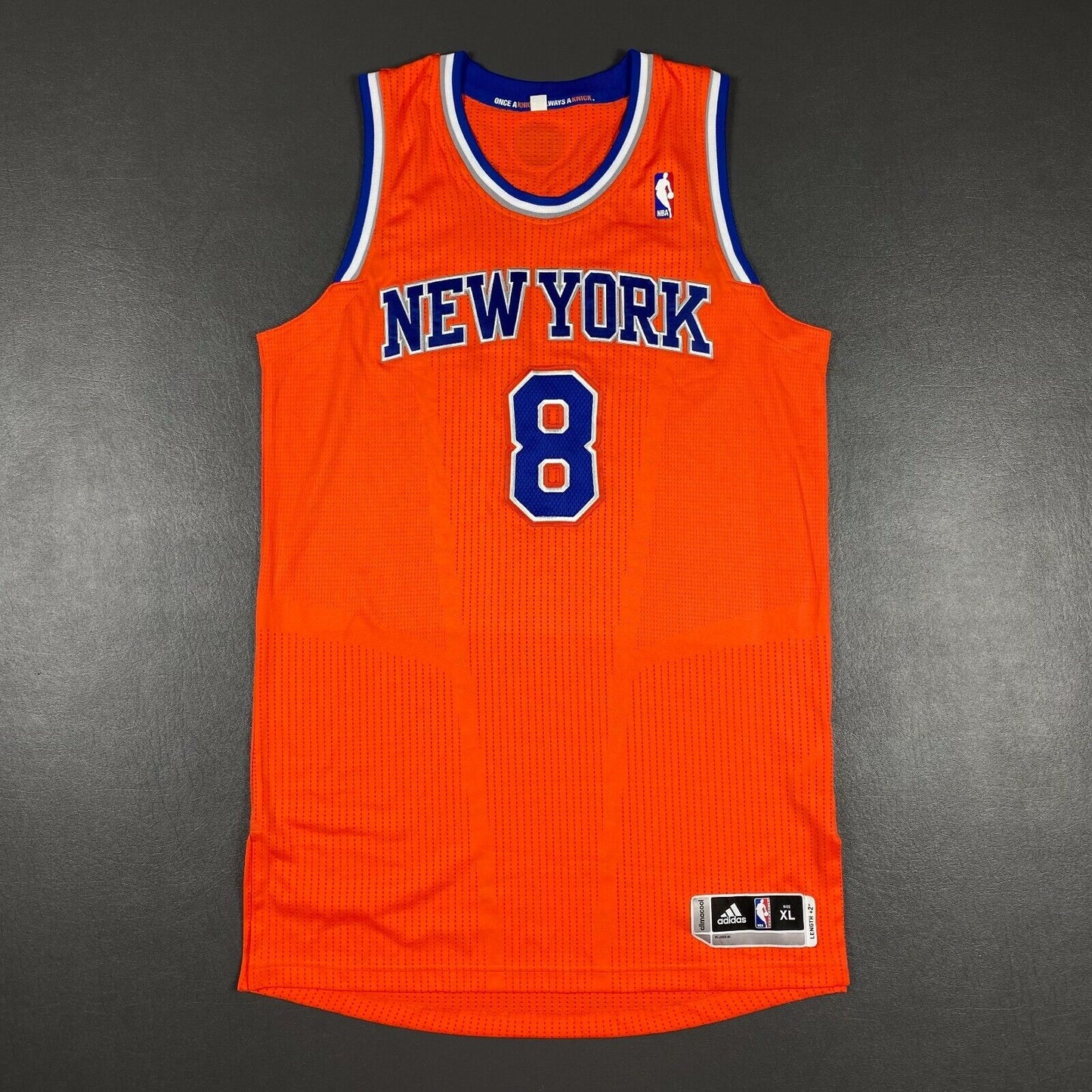 100% Authentic JR Smith Adidas Knicks Jersey Size XL 48 Mesh # pro cut - carmelo