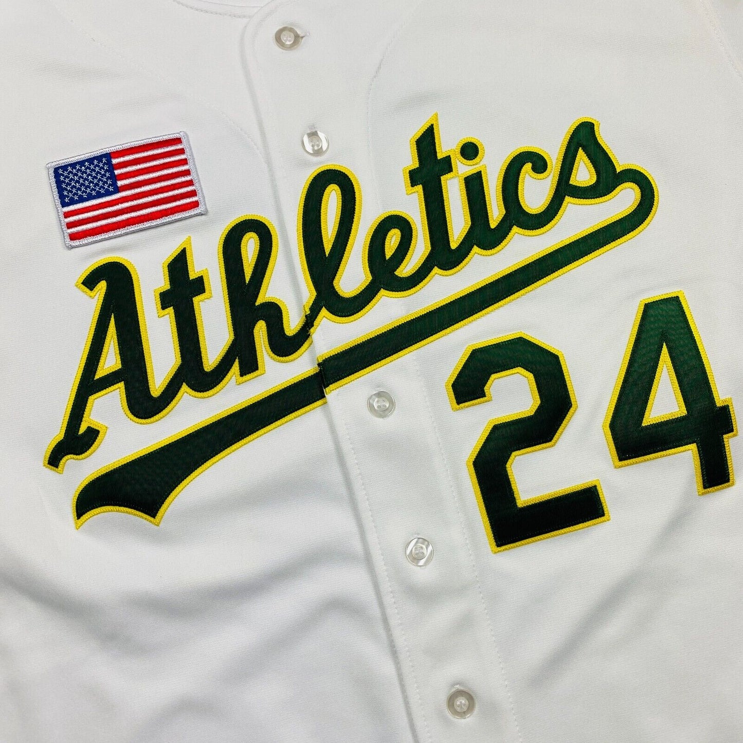 100% Authentic Rickey Henderson Mitchell & Ness 1990 Athletics Jersey Size 48 XL