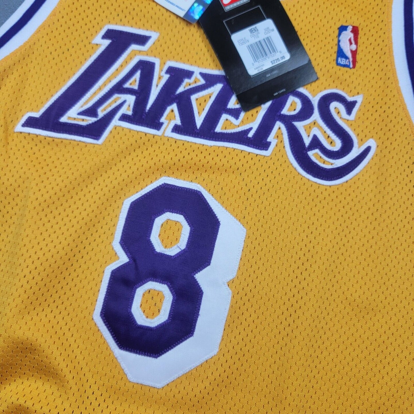100% Authentic Kobe Bryant Nike 98 99 Los Angeles Lakers Pro Cut Jersey 46+4"