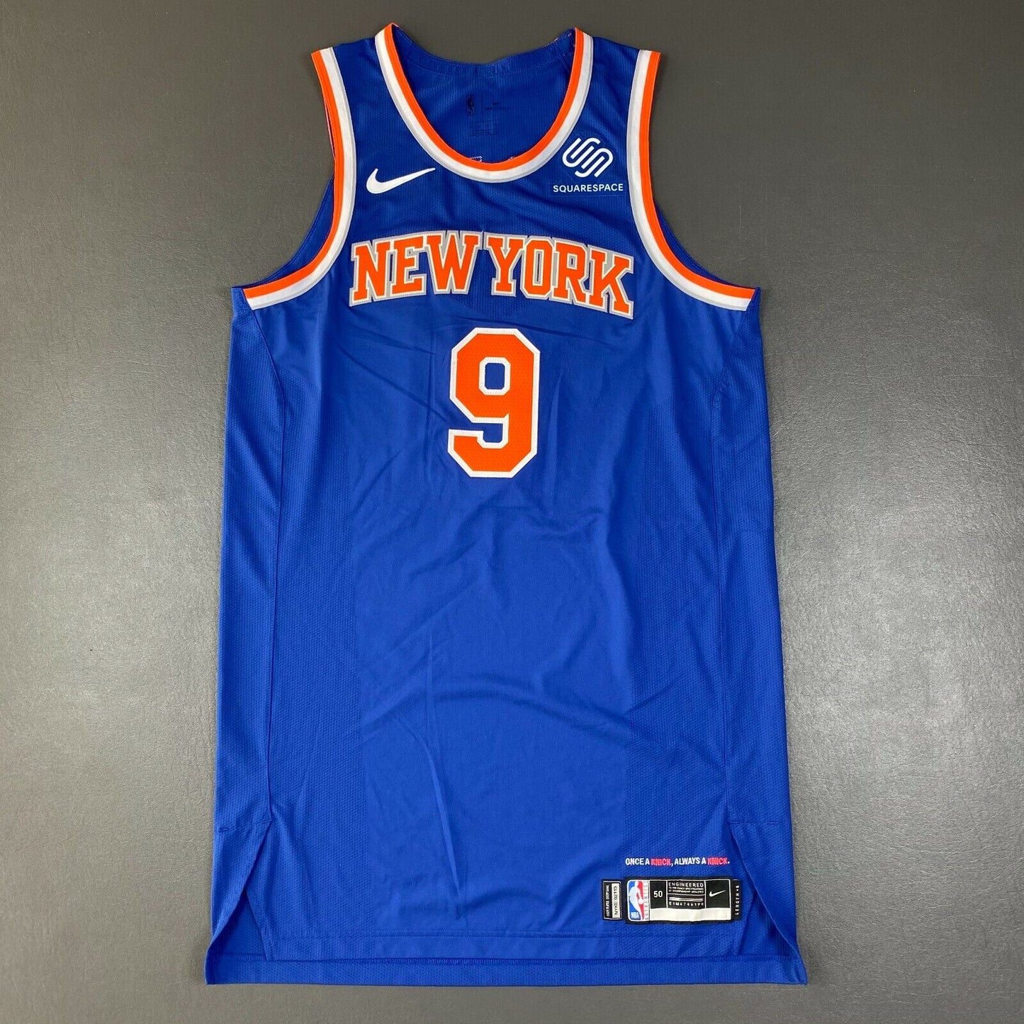 100% Authentic RJ Barrett Nike NY Knicks Team Issued Pro Game Jersey Size 50+6"
