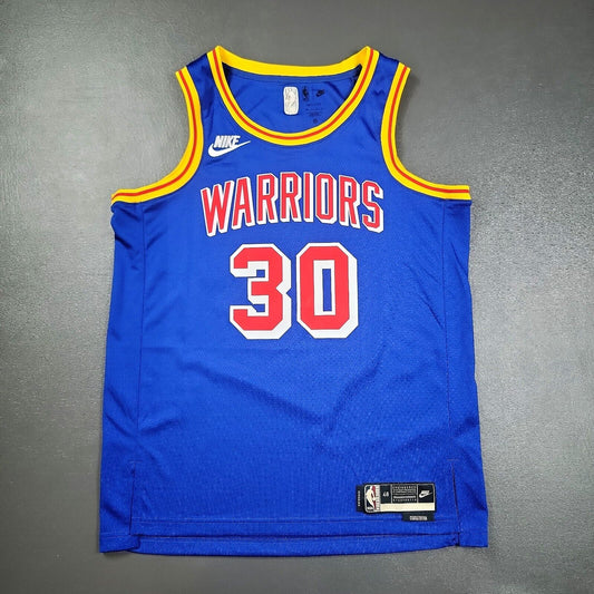 100% Authentic Stephen Curry Warriors Classic Swingman Jersey Size 48 L Mens