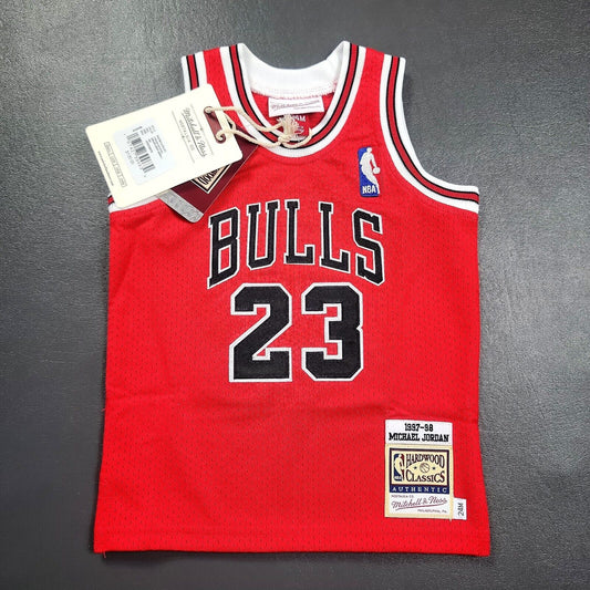 100% Authentic Michael Jordan Mitchell Ness 97 98 Bulls Jersey Size 24M Infant