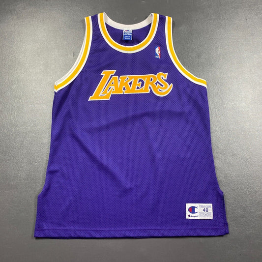 100% Authentic Vintage Champion Los Angeles Lakers Blank Jersey 48 L XL Kobe