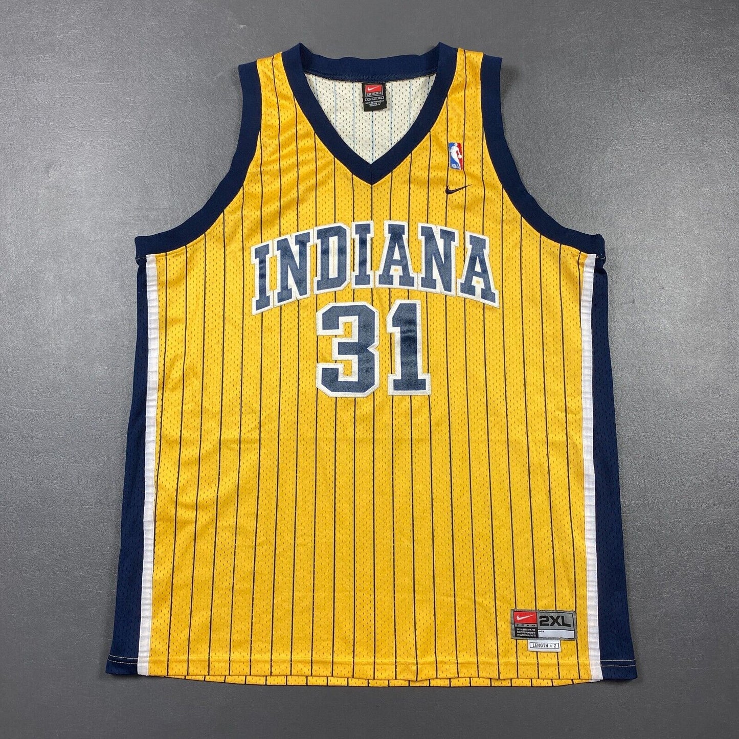 100% Authentic Reggie Miller Vintage Nike Indiana Pacers Jersey Size 2XL Mens