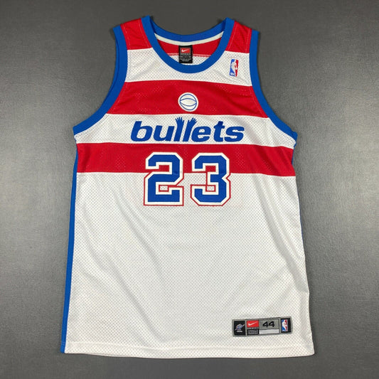 100% Authentic Michael Jordan Vintage Nike Bullets Jersey Size 44 L wizards Mens