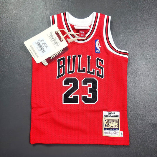 100% Authentic Michael Jordan Mitchell Ness 97 98 Bulls Jersey Size 18M Infant