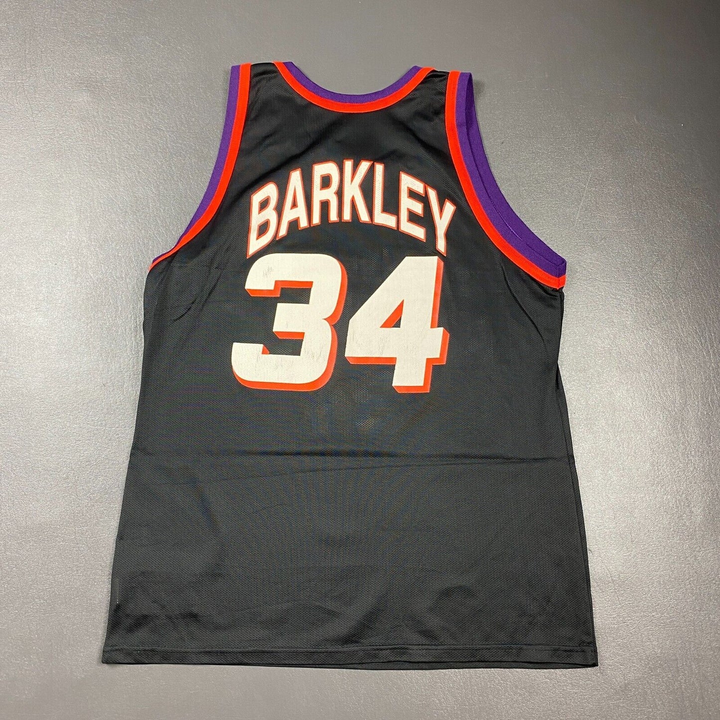 100% Authentic Charles Barkley Vintage Champion Suns Jersey Size 44 M L