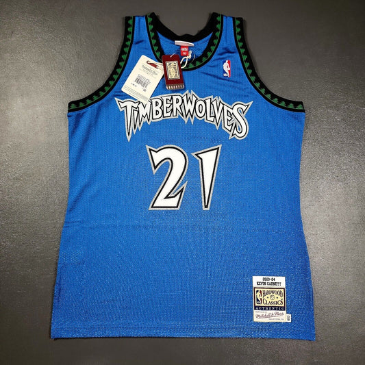 100% Authentic Kevin Garnett Mitchell Ness 03 04 Timberwolves Jersey Size 48 XL