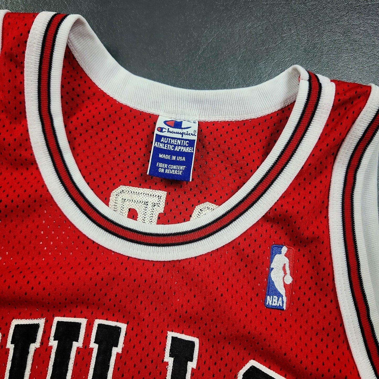 100% Authentic Michael Jordan Vintage Champion Bulls Jersey Size 44 M L Mens