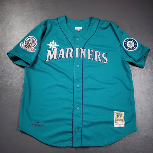 100% Authentic Ken Griffey Jr Mitchell & Ness 1995 Mariners Jersey Size 56 3XL