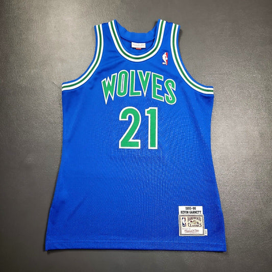 100% Authentic Kevin Garnett Mitchell Ness 95 96 Timberwolves Jersey Size 40 M