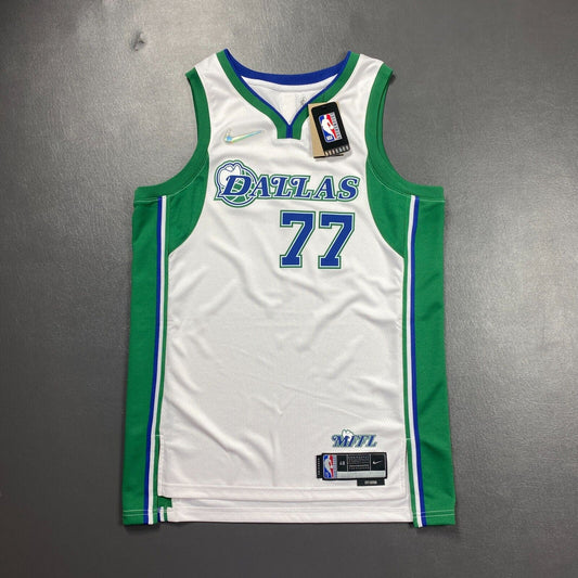 100% Authentic Luka Doncic NBA @75th Dallas Mavericks City Jersey Size 48 L Mens