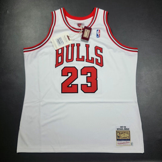 100% Authentic Michael Jordan Mitchell Ness 97 98 Bulls Jersey Size 52 2XL Mens