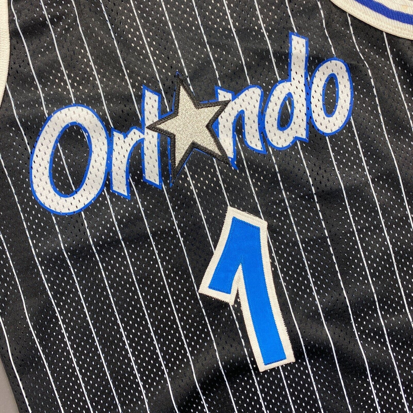 100% Authentic Penny Hardaway Vintage Champion 96 97 Magic Jersey Size 40 M