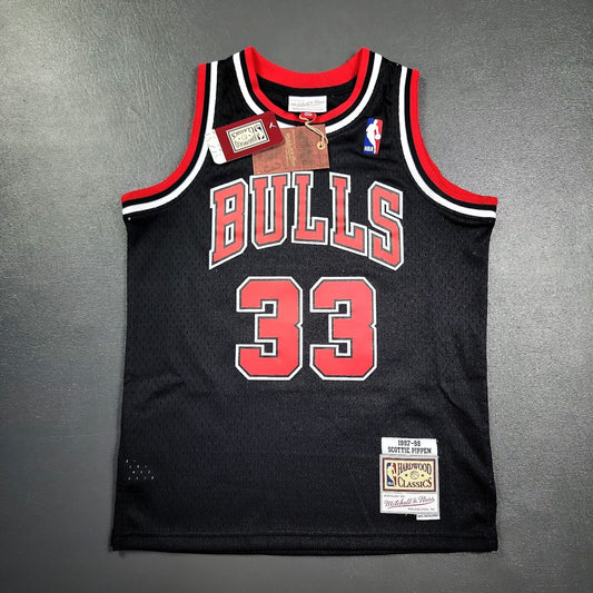 100% Authentic Scottie Pippen Mitchell Ness 97 98 Bulls Jersey M 10/12 Youth Boy