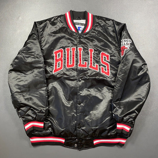 100% Authentic Chicago Bulls Vintage Starter Satin Jacket Size 3XL Mens